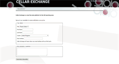 Desktop Screenshot of cellarexchange.com